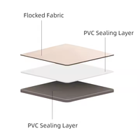 Lit d'air gonflable en PVC floqué de haute qualité 2026 avec pompe intégrée, portable, étanche, écologique, toutes saisons, pour la maison et l'extérieur