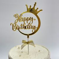 Décoration de gâteau d'anniversaire en acrylique de style espagnol pour fêtes transfrontalières