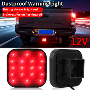 1 unidad Luz trasera LED de freno/posición de 15 LED roja para remolque, camión, SUV, cubierta de receptor de enganche de remolque - Product Image 2