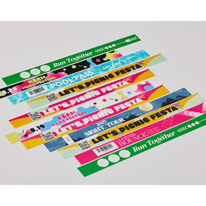 Pulseras impermeables para admisión, pulseras TYVEK a todo color, tipo individual de 20 mm (3/4 pulgadas) [AnyWristband] - Product Image 6
