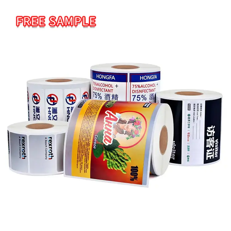 Professional Manufacturer Of High Quality Food brand sticker custom logo Size Pizza Box Food Labels