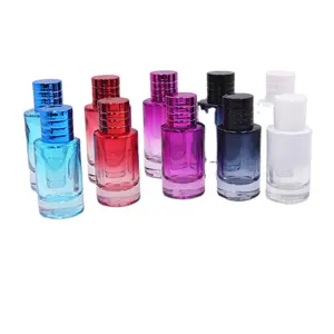 Hot Selling Round Unique Custom Logo Clear 100ml 30ml 50ml Refillable Empty Luxury Perfume Bottle