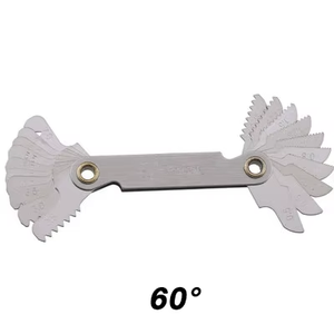 Chất Lượng Cao Đo Carbon Thép Máy Tiện Kết Hợp Công Cụ 55/60 Độ Inch Metric Chủ Đề Cắm Đo Bánh Răng Răng Pitch Đồng Hồ Đo - Product Image 5