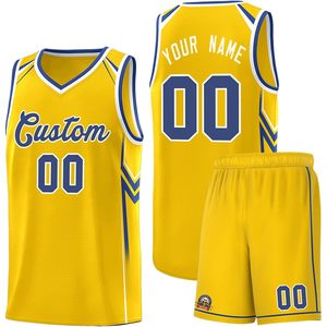 Conjunto de Camiseta y Pantalones Cortos de Baloncesto Personalizados con Nombre y Número, Cuello en V, Transpirable, Unisex, Adulto, 320g, Sublimado - Product Image 1