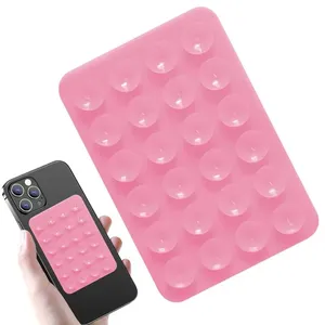 Mobile Phone Fixture Suction Cup Backed Adhesive Silicone Rubber Sucker Pad Suction Pad phone holder