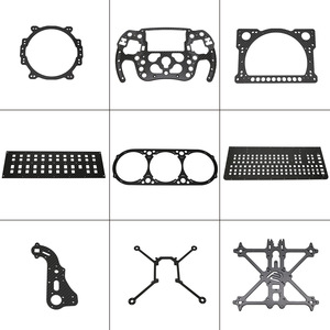อะไหล่ตีนผีจักรยานคาร์บอนไฟเบอร์ ผลิตด้วยเครื่อง CNC ความแข็งแรงสูง แผ่นคอมโพสิต 3K สำหรับล้อไกด์จักรยาน - Product Image 1
