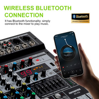 RAYHAYES RT-F8 DSP EQ ve Kayıt Özellikli Bluetooth Mikser Profesyonel Ses Güç Amplifikatörlü Mikser 650Wx2
