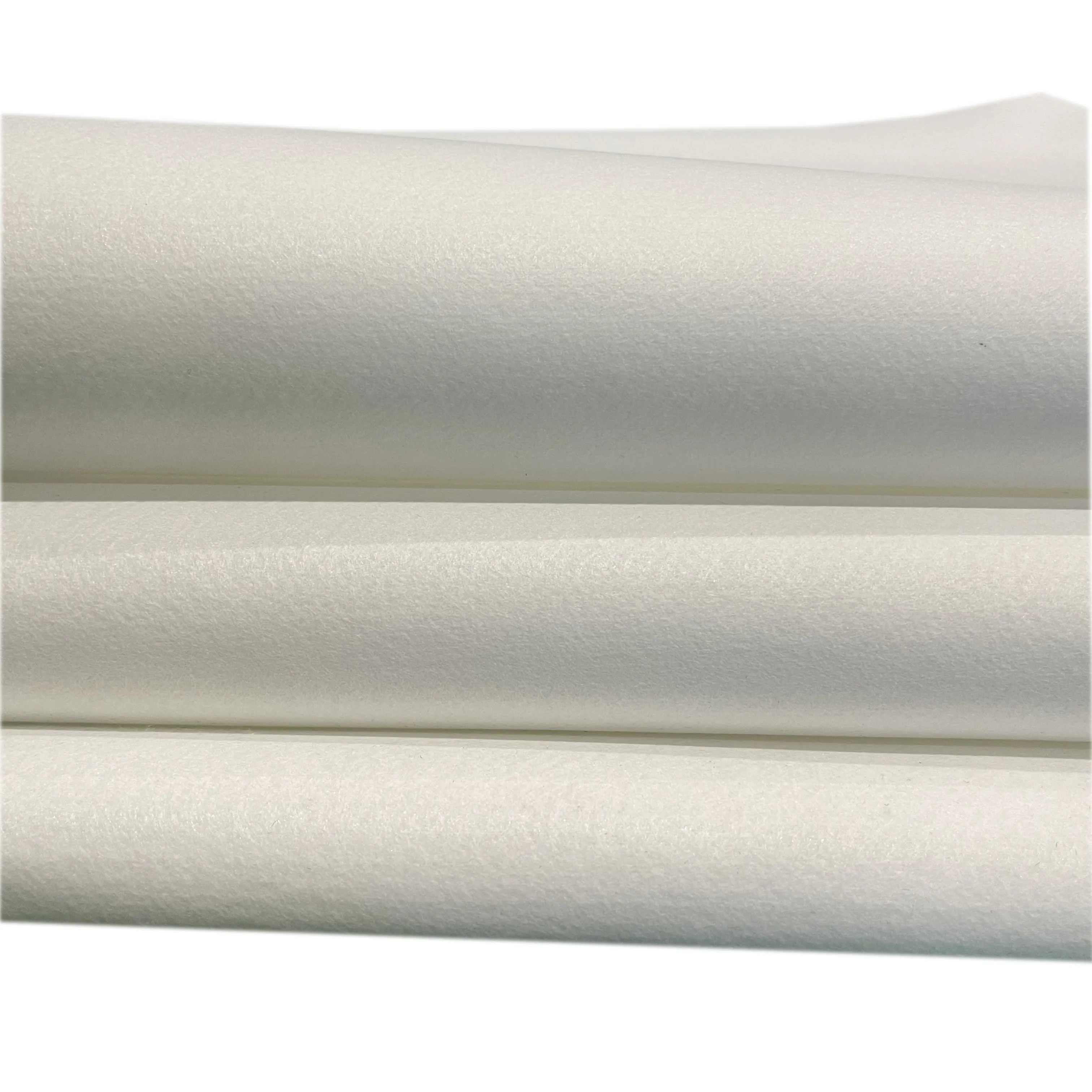 Polyester Non Woven Fabric Leather Base Cloth White Color For Pu PVC Coating