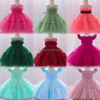 Soldes Exceptionnelles : Robe de Princesse Imprimée Directement de l'Usine pour Filles, Robe de Cérémonie Enfant à Manches Bouffantes en Tulle Multi-Couches pour Anniversaire et Fête