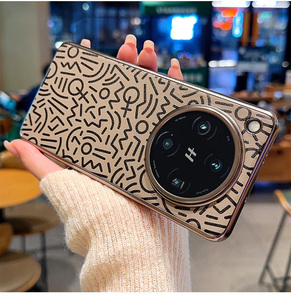 แฟชั่นสร้างสรรค์กราฟฟิตี้รูปแบบเคสโทรศัพท์กรอบเคลือบด้วยไฟฟ้ากันกระแทกฝาครอบป้องกันสำหรับออปโป้/เกียรติยศ/วีโว่ - Product Image 4