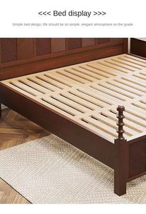 Letto Matrimoniale Vintage in Legno Massello Stile Italiano, Lusso Moderno per Camera da Letto Principale, con Tende, Stile Anna Affumicato, per Matrimoni e Principesse - Product Image 6