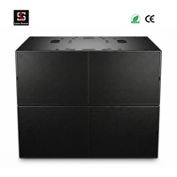 Système de sonorisation PA Line Array pour événements extérieurs, festivals et scènes, avec caisson de basses double 21 pouces en contreplaqué de bouleau avec revêtement polyurée, 2000W RMS