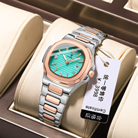 POEDAGAR Montre de luxe pour femme, montre à quartz carrée pour femme, lumineuse, étanche, en acier inoxydable, montres pour femme 708