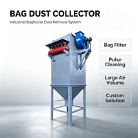 Système de dépoussiérage industriel à filtre à sacs, type Pulse Baghouse, pour le contrôle des poussières dans les usines de céréales et d'aliments pour animaux