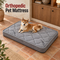 Matelas orthopédique pour chien avec option noyau en fibre de coco, matelassage personnalisé, passepoil et étiquettes de marque pour les marques de détail