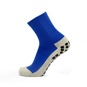 Chaussettes de football unisexes antidérapantes, respirantes, longueur mi-mollet, motif à pois, renforcées - Product Image 4