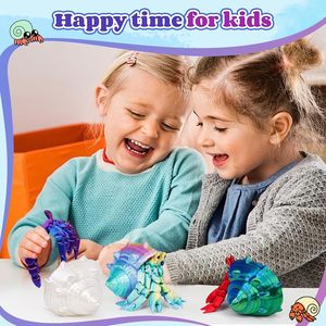 Bán buôn tùy chỉnh có thể tháo rời nhựa 3D in ẩn sĩ cua và động vật khủng long lấy cảm hứng từ đông lạnh dịch vụ OEM - Product Image 6