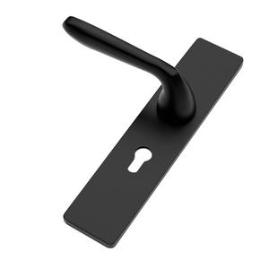 Serrure de <span class=keywords><strong>porte</strong></span> silencieuse magnétique mécanique en aluminium oxydé pour chambre à coucher, utilisation intérieure, noir or, remplacement, design moderne - Product Image 3