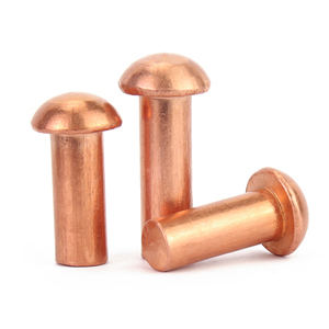 Vàng Siêu Đồng M2m2.5m3m4m5m6m8 Rắn Đinh Tán Thép Và Đồng Thau Với Phẳng Vòng Cap Gõ Loại Bán Vòng Đầu Đinh Tán - Product Image 2