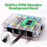 Kidsbits STEM Education, Bloques de Construcción Electrónicos para Codificación, Kit de Estación Meteorológica, Kit de Sensores de Programación con Placa Pico
