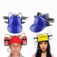 2023 novedoso ajustable cerveza Soda Can Holder Cap Party Hat Favor para bebedores festivo BEER HOLDER HELMET