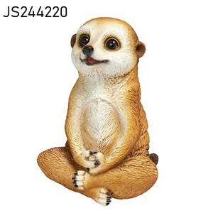 PacuM Sculptures D'extérieur En Résine Petite Sculpture Suricate Simulation Mangouste Ornement Dessin Animé Animal Statue De Jardin Cour Balcon Décoration De Jardin Décoration De Jardin (Couleur