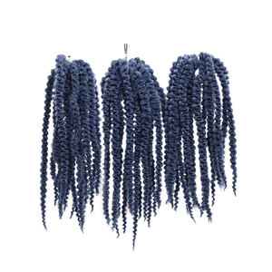 For Rebecca Factory Bulk Buy Synthetic Marley <b>Hair</b> <b>Twists</b> <b>Afro</b> Kinky Braiding <b>Hair</b> Extension with French Curl & Faux Locs Styles - Product Image 4