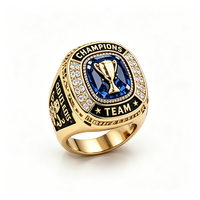 Bagues de championnat personnalisées pour hommes, enfants, jeunes, équipes sportives, avec logo et nom d'équipe, pour récompenses de football, basketball, baseball, softball, soccer.
