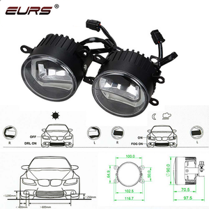 EURS LED jour éclairage encastré 16 W 6000 k 3.5 Pouces IP67 kit antibrouillard ange oeil lampe - Product Image 2