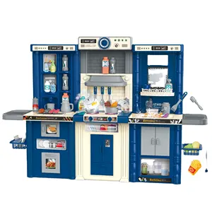 142 Stk 3x1 Babybarbecue / Küchen / Dressing Rauch Wasser großes Spielzeug Kunststoff-Schloss Küche-Spielzeugset für Kinder