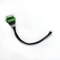 Bloque de terminales de tornillo de 4 posiciones para cable, con conector hembra de 6 pines para par trenzado rojo y negro, de alta calidad para automatización