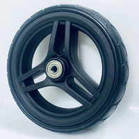 Roue en mousse PU de 7 pouces pour poussette et landau avec système de dégagement rapide