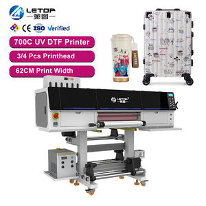 Imprimantes jet d'encre multifonctionnelles <span class=keywords><strong>LETO</strong></span>, imprimantes DTF automatiques 60 cm, imprimantes DTF UV, fabricant d'étiquettes autocollantes, machine d'impression, imprimante - Product Image 1