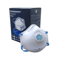 Masque FFP1 à vente directe - Respirateur jetable EN149 Anti-poussière 3 couches en tissu non tissé Valve d'expiration Modèle P811V