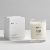 Caja de Regalo Plegable de Cartón Biodegradable y Ecológica con Logotipo en Papel Dorado, Embalaje de Alta Gama para Velas Aromáticas