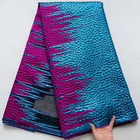 Tissu Jacquard Brocart Métallique Élégant Très Demandé, Prix de Gros, pour Robe de Scène Femme Africaine