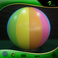 Ballon de plage gonflable brillant arc-en-ciel, 48 pouces, jouet, piscine gonflable géante