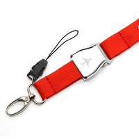 Bas quantité minimale de commande de haute qualité Aviation cadeau cabine équipage impression lanière cou lanière pour porte-carte d'identité