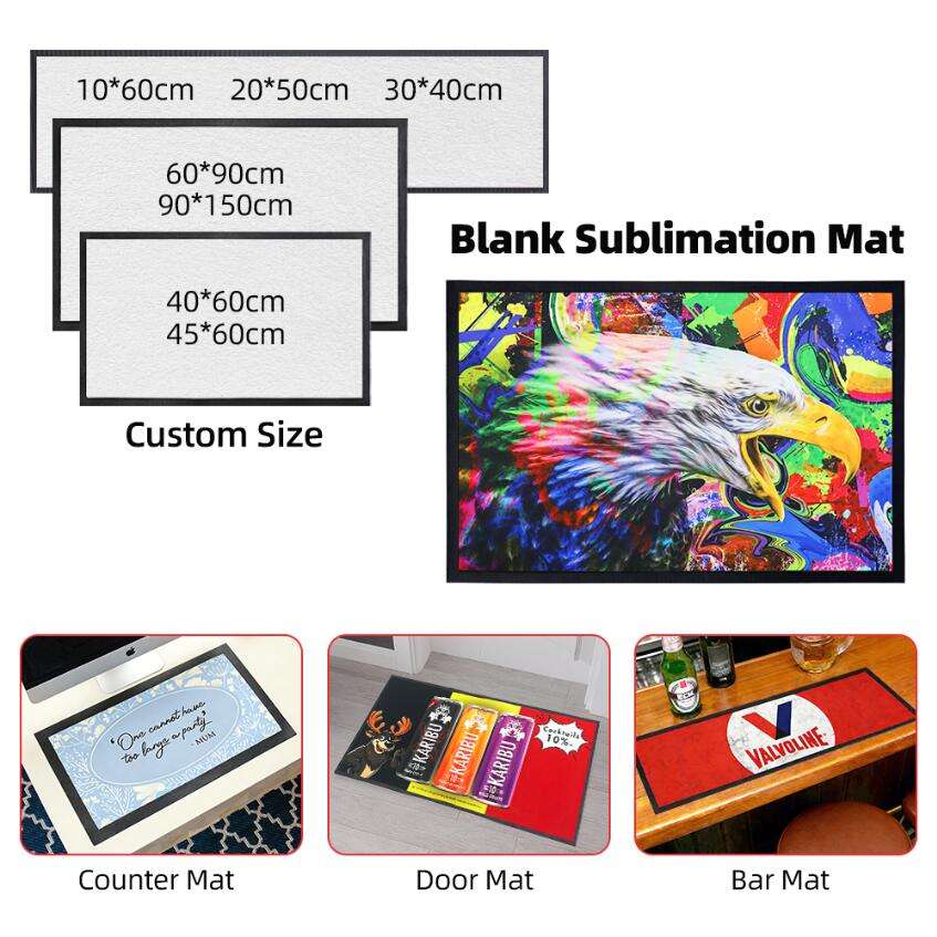 Blank Sublimation bar Mat Bulk | Commercial Welcome Rug Blanks Mat for ...