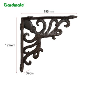 ชุดชั้นวางเข้ามุมรูปปลาหมึกเหล็กหล่อ<span class=keywords><strong>2</strong></span>แพ็คสำหรับแขวนต้นไม้เครื่องมือหม้อดอกไม้ตะขอติดผนัง - Product Image 3