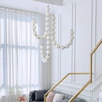 Luminaire suspendu moderne en LED de luxe pour hall d'entrée, chambre à coucher, escalier, plafond haut, mariage, or, designers de luxe