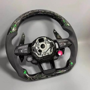 Volante de Fibra de Carbono Forjado Personalizado Más Vendido para Audi A3 <span class=keywords><strong>A4</strong></span> A5 A6 A7 B8 B9 R8 Q4 Q5 Q6 S3 S4 RS3 RS4 RS5 B8.5 S7 - Product Image 3