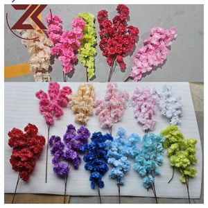 ZKAI Arbre de <span class=keywords><strong>cerisier</strong></span> artificiel de haute qualité pour l'aménagement paysager, plantes artificielles d'extérieur, <span class=keywords><strong>cerisier</strong></span> violet pour la décoration de mariage - Product Image 5