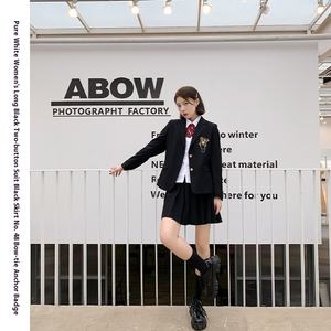 Otoño Invierno versión coreana uniformes escolares para estudiantes de secundaria estilo universitario Blazer <span class=keywords><strong>camisa</strong></span> conjunto uniforme de Estudiante - Product Image 6