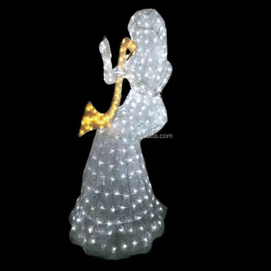 Iluminación navideña para exteriores con diseño de ángel LED para eventos - Product Image 4