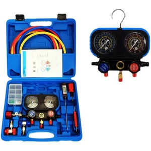 เกจวัดแรงดันน้ำยาแอร์รถยนต์แบบพิเศษ วาล์วเกจคู่ ชุดบำรุงรักษาน้ำยาทำความเย็นฟลูออรีน - Product Image 5