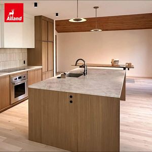 Alland Tam Set MDF Premium Wabisabi Özel Ölçüye Kesilmiş Melamin Mutfak Evolution Meşe Kaplama Ahşap Mutfak Dolapları - Product Image 5
