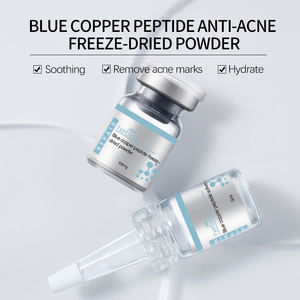 Produttore OEM Set di Polvere Liofilizzata da 5ml per la Cura della Pelle, Polvere Liofilizzata al Peptide di Rame Blu per la Cura del Viso, Fiala Siero Anti-Acne - Product Image 5