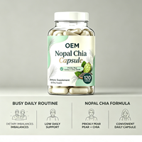 Capsules OEM Nopal Chia 120 unités avec suppléments de figue de Barbarie et de graines de chia