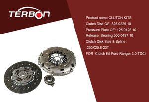 OEM 125012810 Terbon, venta al por mayor, piezas de sistemas de transmisión, cubierta de embrague de rendimiento, placa de presión de embrague de 250mm 6M347563AA - Product Image 3